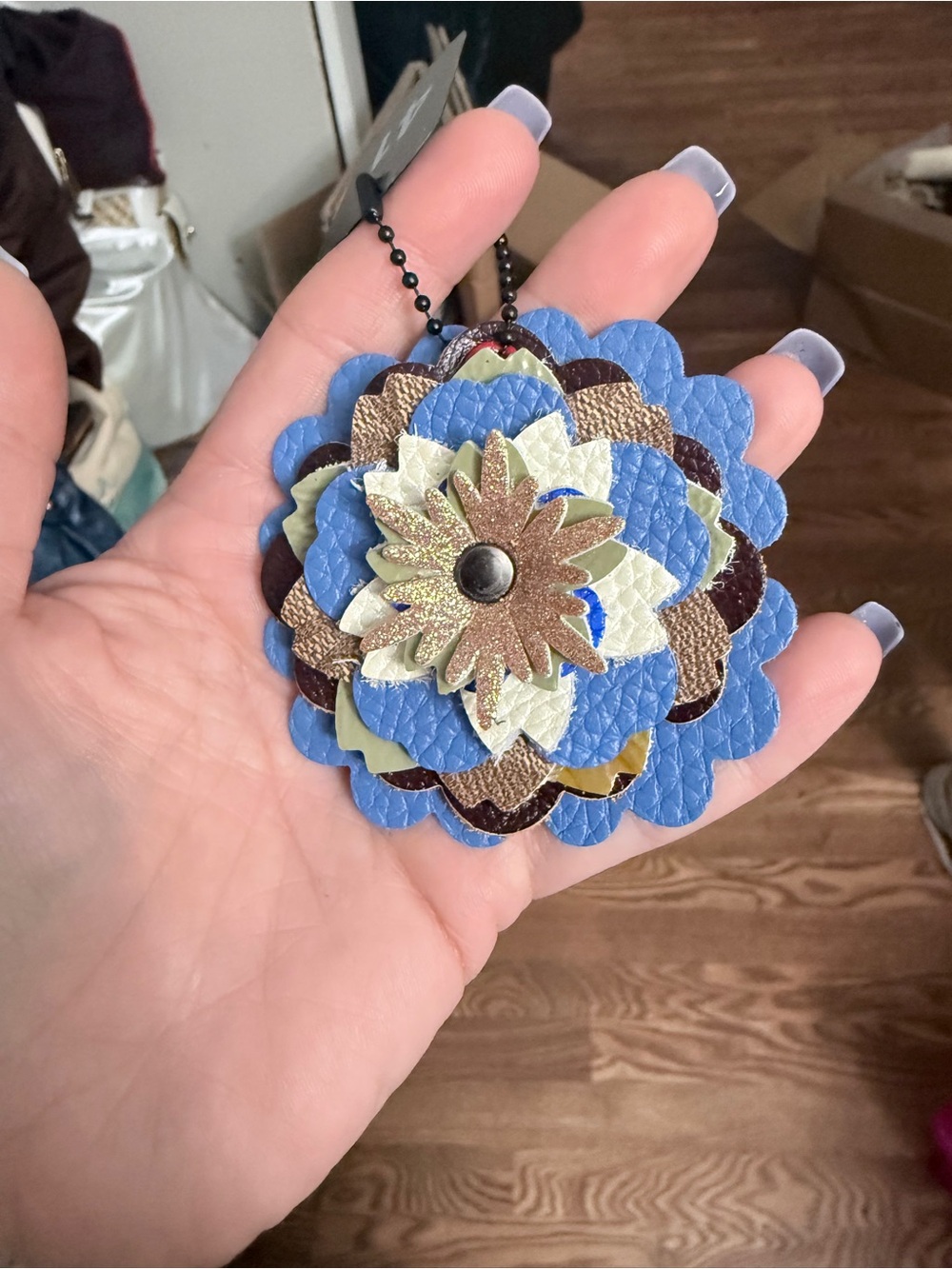 Handmade Floral Bag Charm